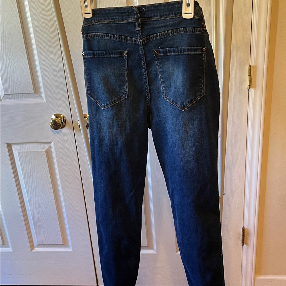 Kensie Dark Indigo Skinny Jeans - Picture 4 of 7